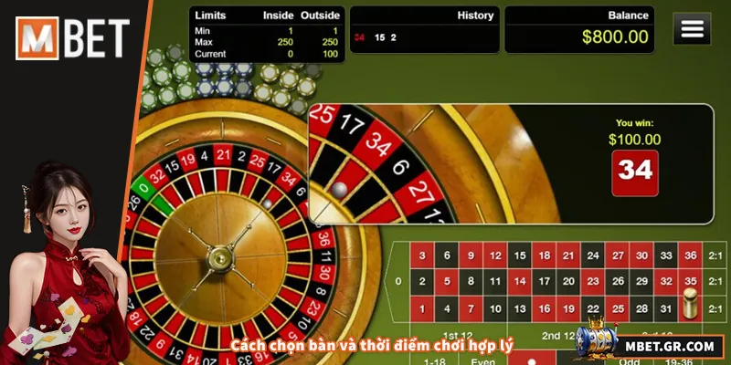 Roulette Online – Mẹo Chơi Hiệu Quả Tăng Tỷ Lệ Thắng Cách chọn bàn và thời điểm chơi hợp lý